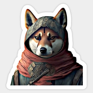 Ninja Samurai Shiba Inu Akita Inu Sticker